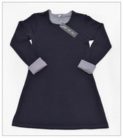 Navy Merino Dress : Sample Size age 4 - 6 | KAF KIDS