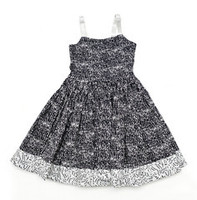 Clothing: Black and White Baby Doll Dress : Sample Size age 8 - 10 | KAF KIDS