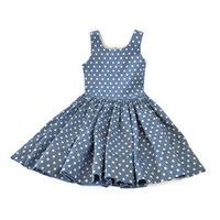 Clothing: Baby Doll Spotted Cotton Dress: Sample Size age 6 - 8 | KAF KIDS