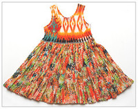 Clothing: Orange Rayon Dress : Sample Size age 1 - 2 | KAF KIDS