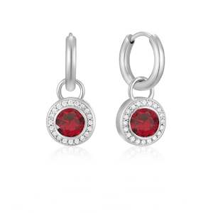 Ruby Orbit Ear Charms