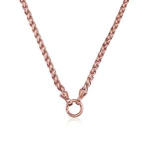 Rose Gold Helix Necklace 49cm