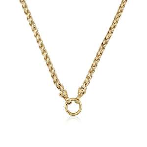 Gold Helix Necklace 49cm