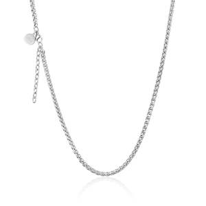 Silver Helix Petite Necklace 80cm