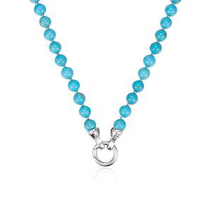 Chunky Turquoise Necklace 49cm