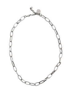 Kagi Silver Links Layering Necklace 50cm