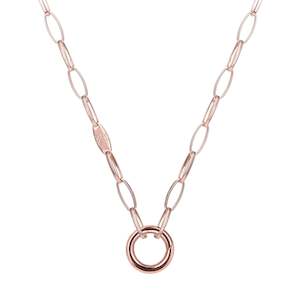 Rose Gold Links Necklace 75cm