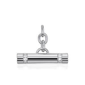 Kagi Silver Fob Pendant