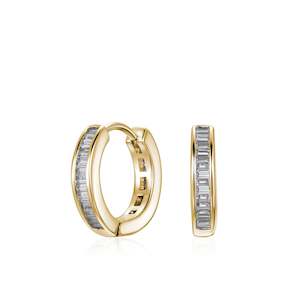 Jewellery: Gold Soho Huggies