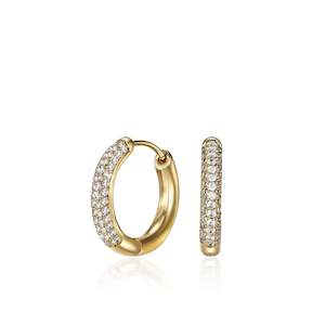 Jewellery: Gold Luxe Huggies