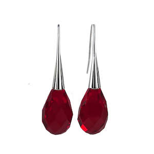 Jewellery: Ruby Red Opera Earrings