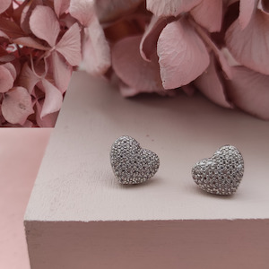 Silver Sparkle Forever Studs