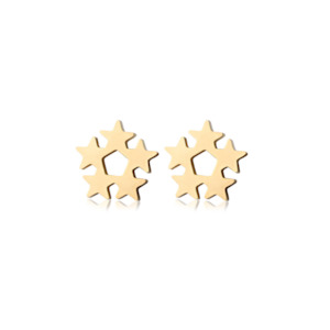 Gold Star Cluster Studs