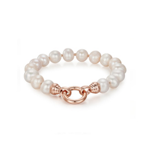 Kagi Rose Pearl Bracelet - Medium