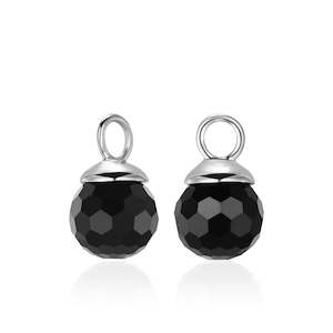 Kagi Jet Black Drop Ear Charms