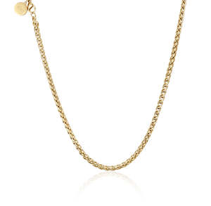 Gold Helix Petite Necklace 50cm