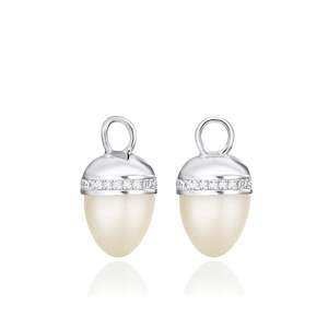 Jewellery: Pearl Acorn Ear Charms