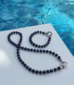 Blue Lagoon Pearl Necklace & Bracelet set