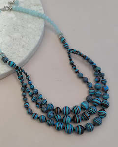 Jewellery: SAMPLE Turquoise Malachite Necklace 60cm