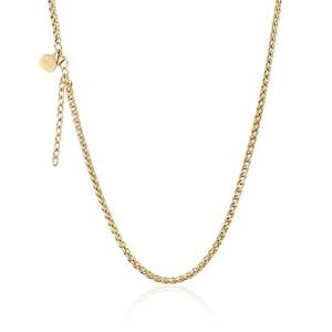 Gold Helix Petite Necklace 80cm