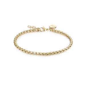 Gold Helix Petite Bracelet Adjustable