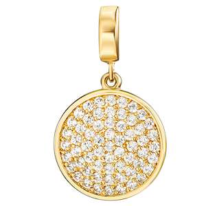 Gold Cosmos Pendant Petite