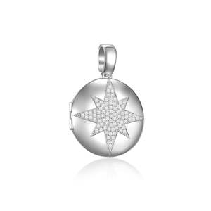 Silver Stella Locket Pendant Petite