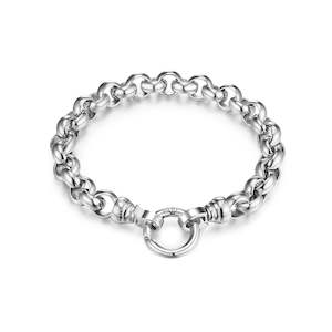 Jewellery: Silver Steel Me Bracelet Medium