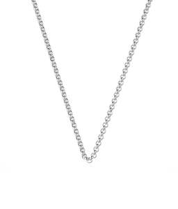 Silver Steel Me Petite Necklace 50cm