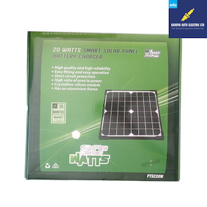 Automotive servicing - electrical repairs: PowerTrain 20 Watt Smart Solar Panel Battery Charger Kaiapoi AutoElectric