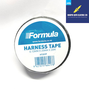 Automotive servicing - electrical repairs: Formula Harness Tape Black Kaiapoi AutoElectric