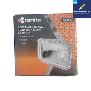 Ignite ISB6550 Rectangle Seald Beam High & Low Beam 12V Kaiapoi AutoElectric