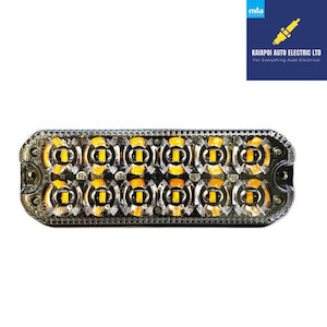 12 LED 2 Row Flashing Lamp Amber 12-24V Kaiapoi AutoElectric