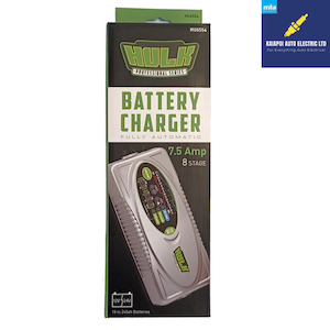 Automotive servicing - electrical repairs: HU6554 Hulk Battery Charger 7.5Amp 12V/24V Kaiapoi AutoElectric