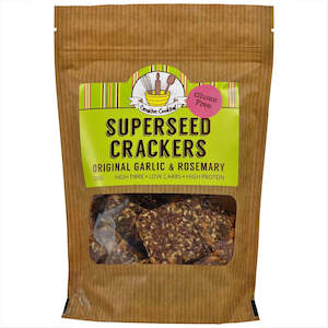 Superseed Original Garlic and Rosemary Crackers 120gm