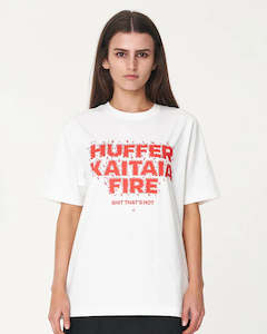 Huffer x Kaitaia Fire - WOMENS RELAX TEE - ON FIRE (CHALK)