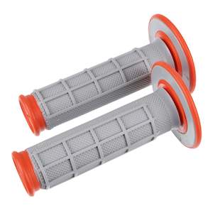 Renthal DL MX Dual Handlebar Grips Diamond / Waffle - Orange