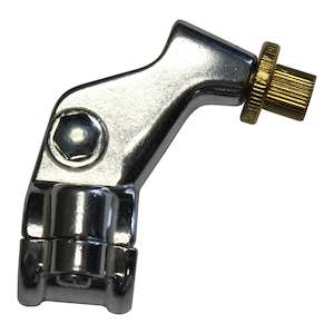 Clutch Lever Brackets: Whites Left Bracket Y/S/K 2-piece Type - Polished