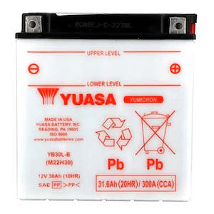 Yuasa: YB30L-B Non-DG Dry Battery No Acid Pack Yuasa (YB30LB)