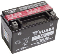 Yuasa: YTX9-BS Non-DG Factory Sealed Battery Yuasa. Alt: YT9BS ^ (YTX9BS)