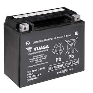 Yuasa: YTX20HL-BS NonDG Sealed Battery Made USA Yuasa Alt YTX20LBS ^ (EYTX20HLFA)