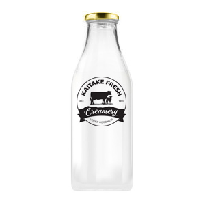 Milk vendor - home delivery: 1L Reusable Glass Bottle