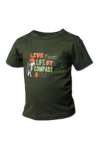 Work clothing: Kaiwaka - Colourful Kids Tee Army Green