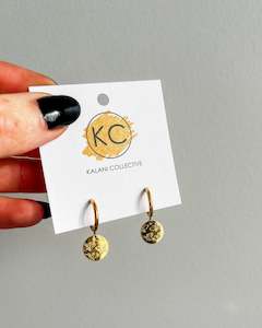 Jewellery: Butterfly Stamped Hoop Earrings