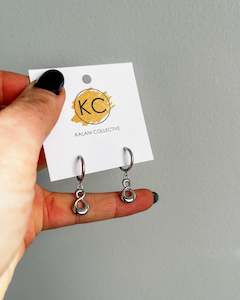 Jewellery: Infinity Twist Hoop Earrings