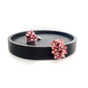 Flower Hoop Earrings