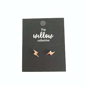 Jewellery: Lightning Bolt Stud Earrings