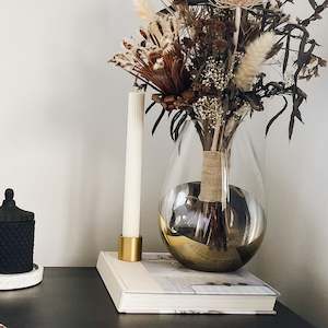 The Decor Collection: Pillar Candle & Holder Set