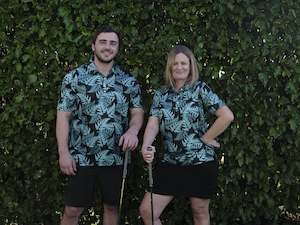 Womens Teal Silver Fern Golf Polo