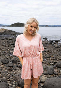 Pink Toe Toe Playsuit